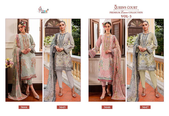 Queens Court Premium Vol 3 By Shree Cotton Pakistani Suits Wholesale Price In Surat
